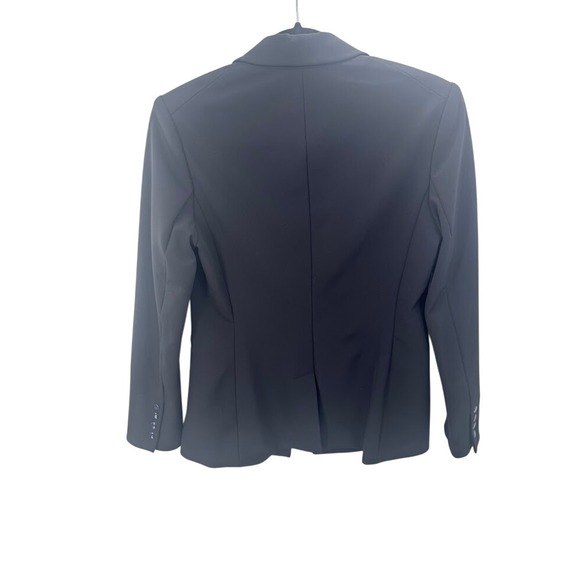 Veronica Beard Scuba Blazer Navy Blue Single Button Peak Lapel Size 2 - Picture 7 of 11